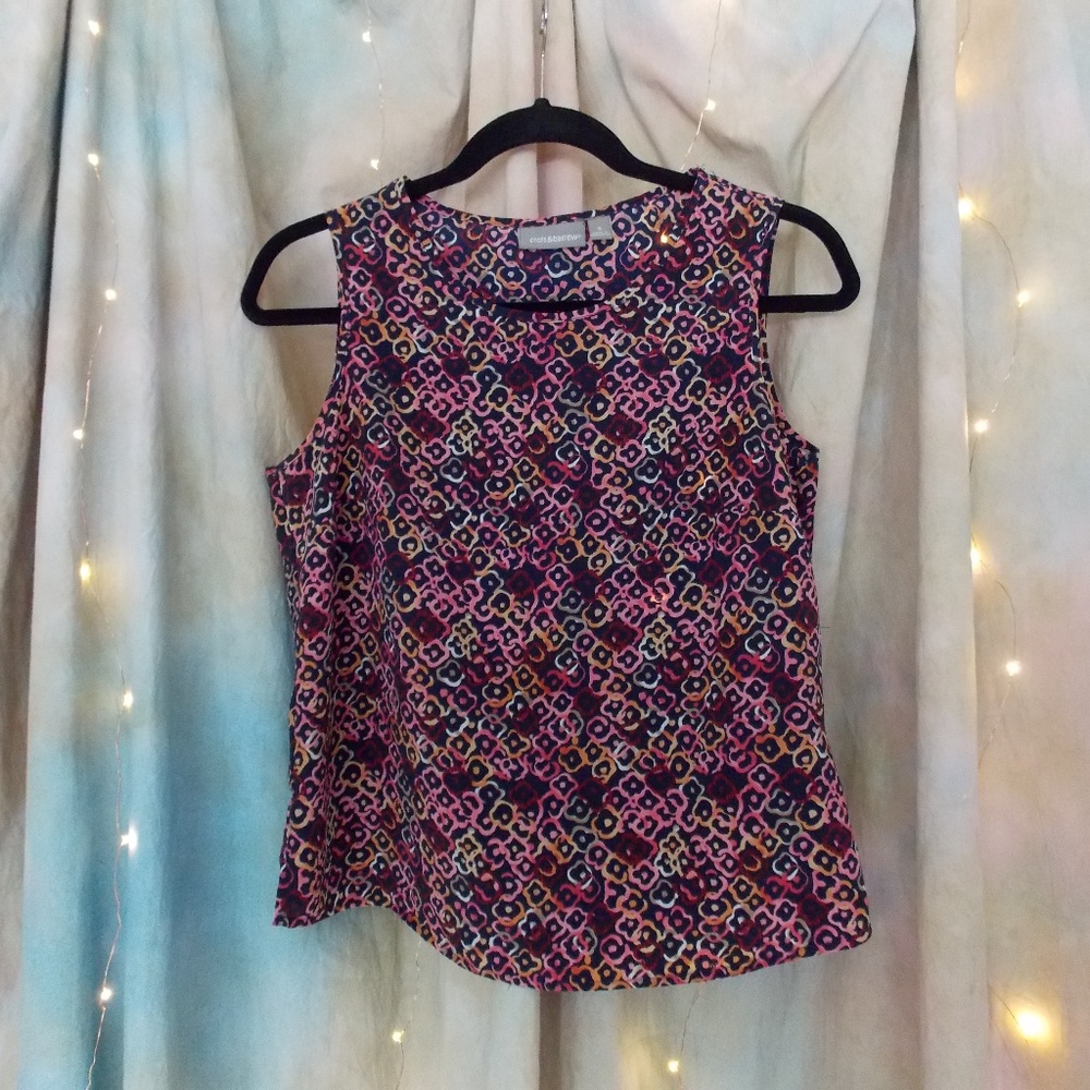 Croft & Barrow / multi-colored tank top